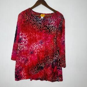 Stylish Red and Pink Women's Top